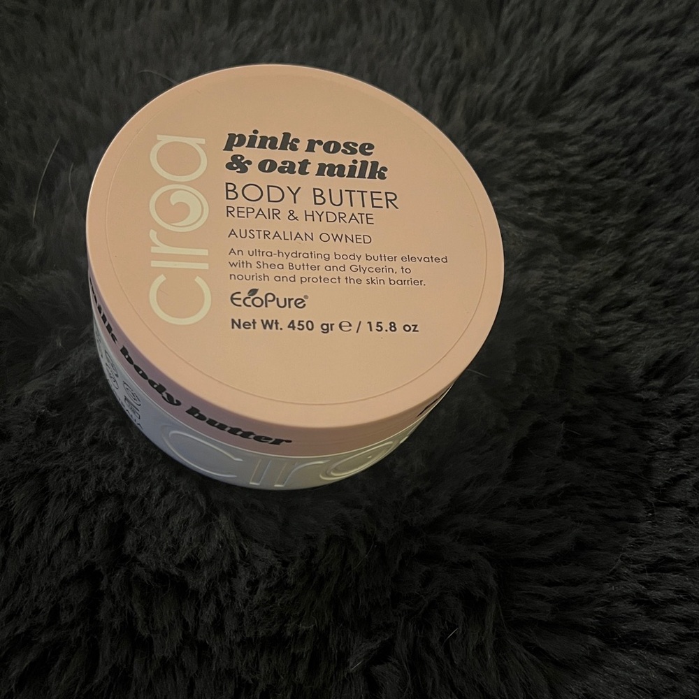 CIROA pink rose & oat milk Body Butter 15.8 oz